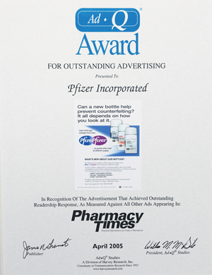 AD Q Award with Pfizer Trade