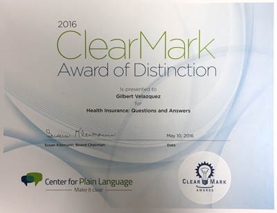 clearMark award gvcerv communications