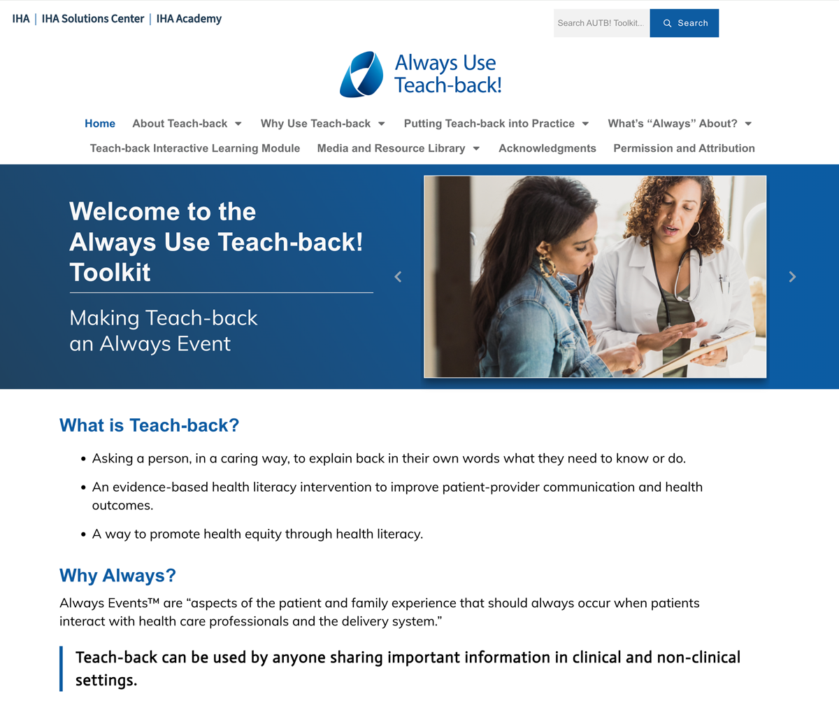 teach-back training